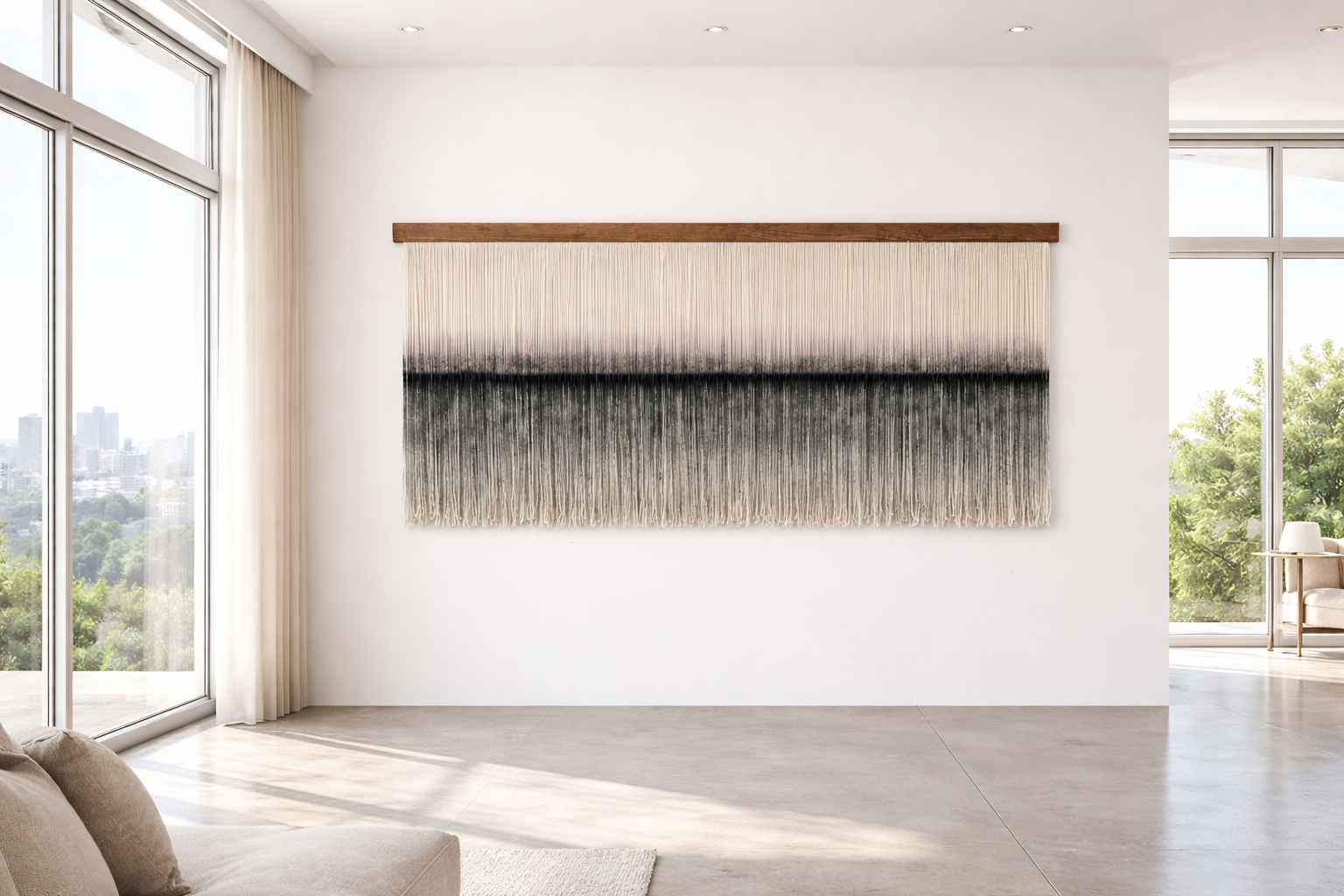 Dip Dyed Wool Wall Art- Zorke 40