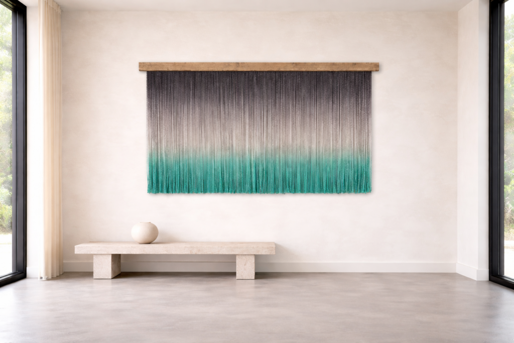 Wall Art-Sensory color vibrations - Mint wall hanging