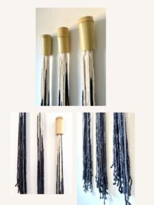 Add elegant charm to your space with this set of 3 single tassel hangings. These beautiful handcrafted tassels will bring a touch of bohemian flair to any room in your home. Hang them on the wall, doorway, or even on your favorite piece of furniture to instantly elevate the aesthetic. Made with high-quality materials, these tassels are durable and long-lasting. Don't miss out on adding a unique and stylish element to your decor with these tassel hangings.