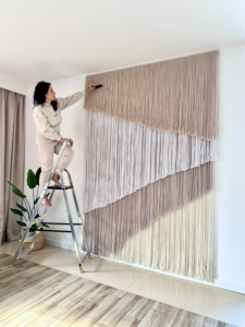 Extra Large Vertical Fiber Art