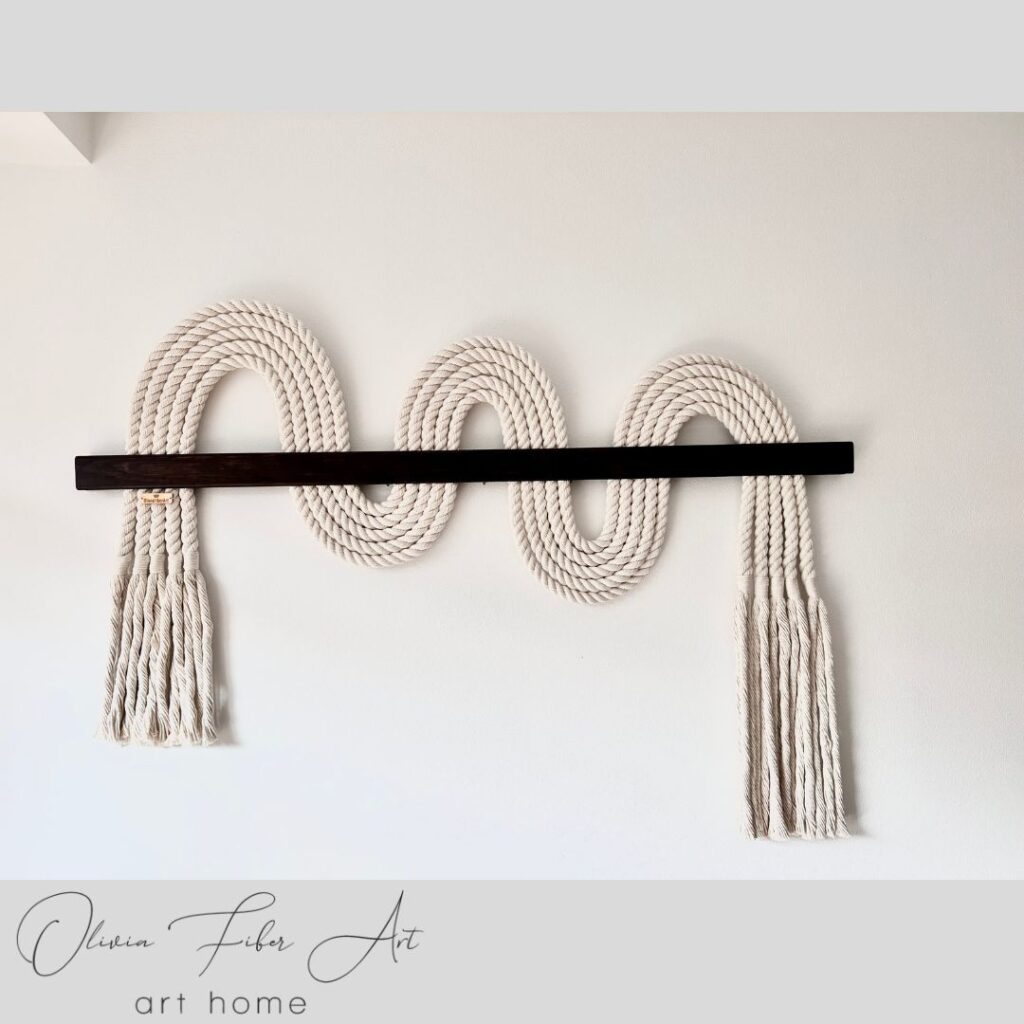 rope cotton wall art