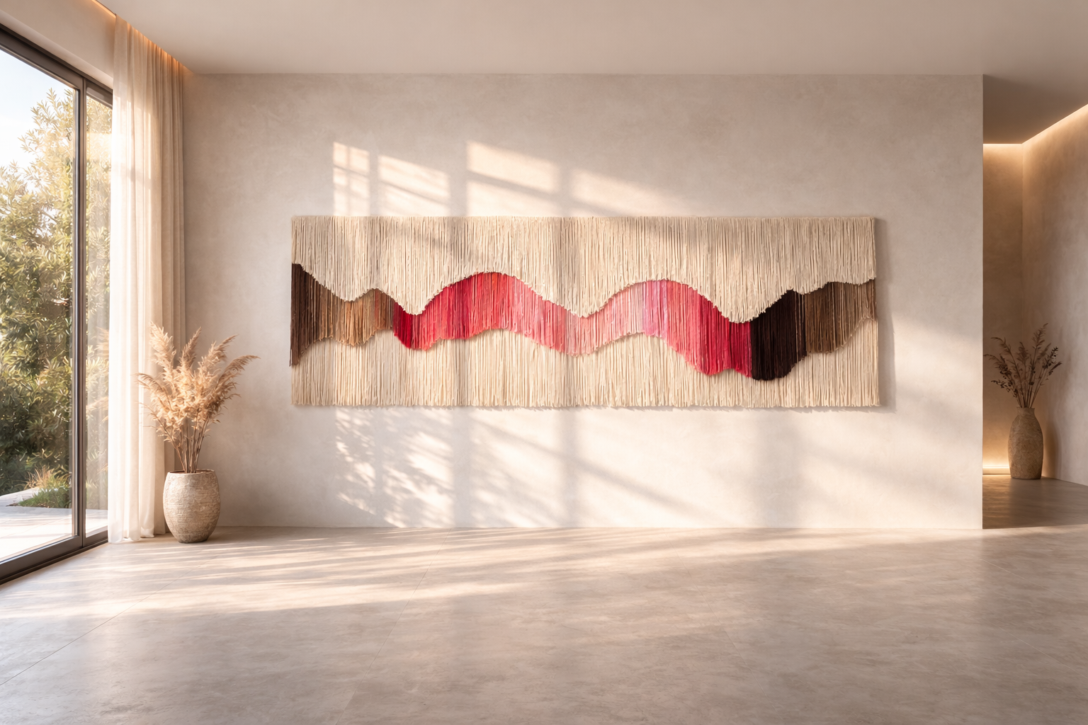Large-Scale Wool Fiber Art Wall Hanging – HERMODIKE