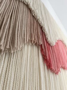contemporary textile fiber art installation