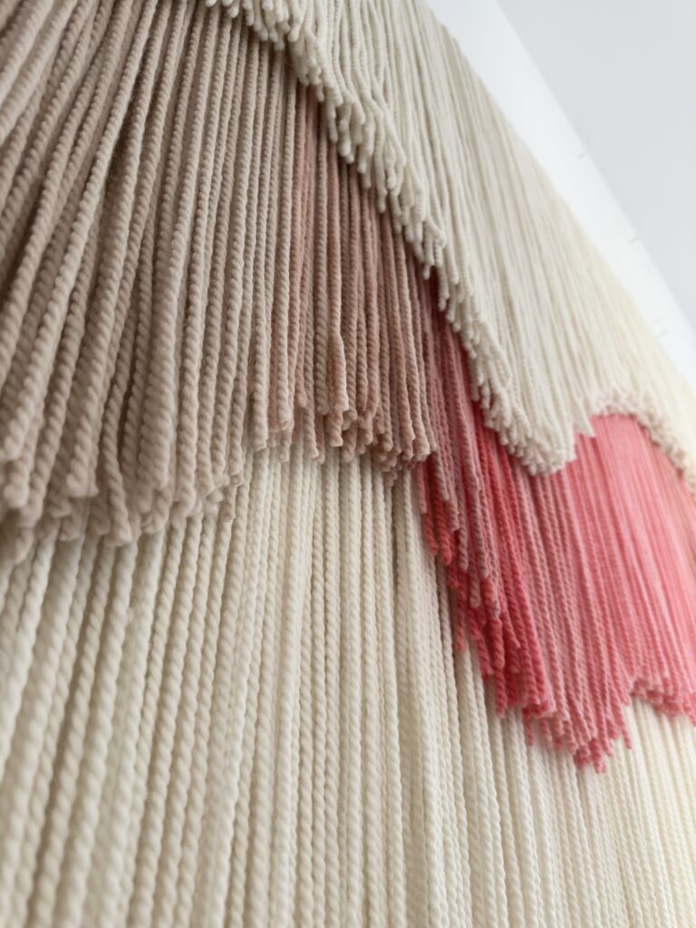 contemporary textile fiber art installation