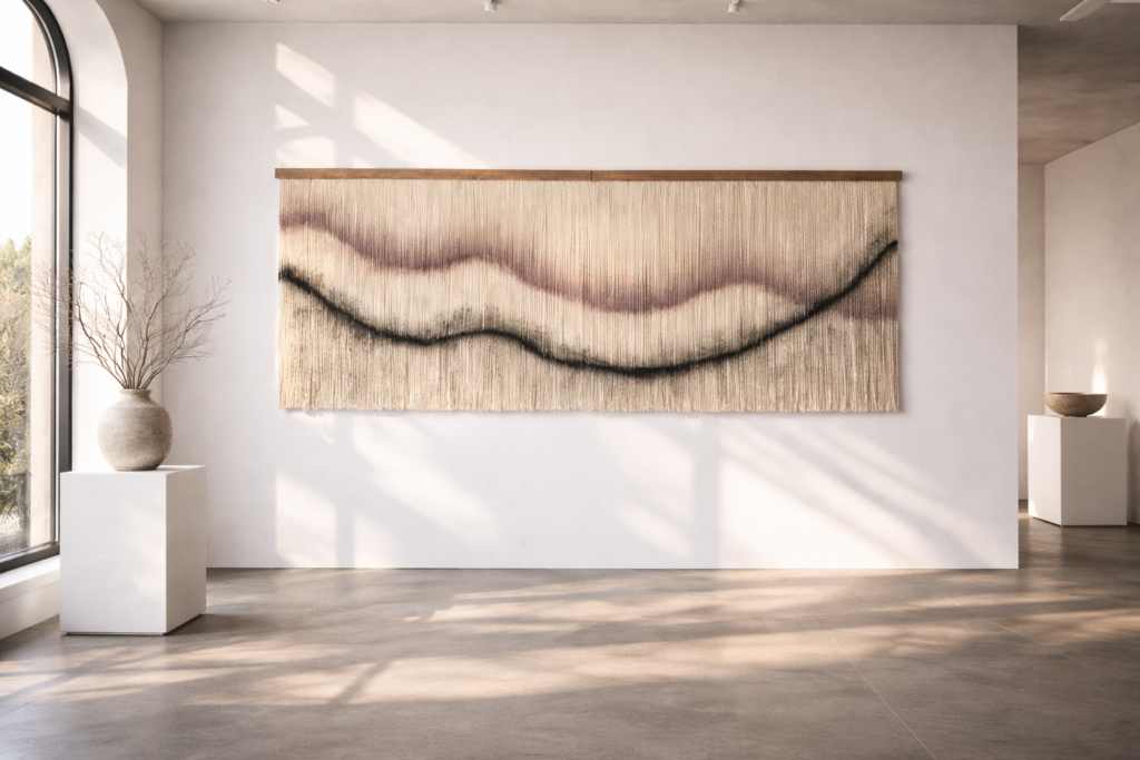 108” Hand Dyed Wool Oversized Statement Piece
