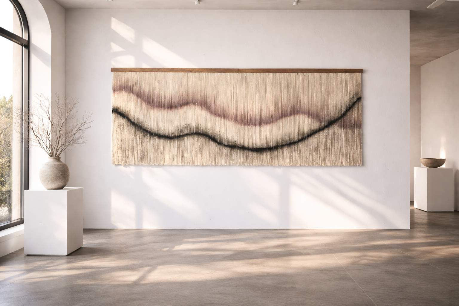 108” Hand Dyed Wool Oversized Statement Piece